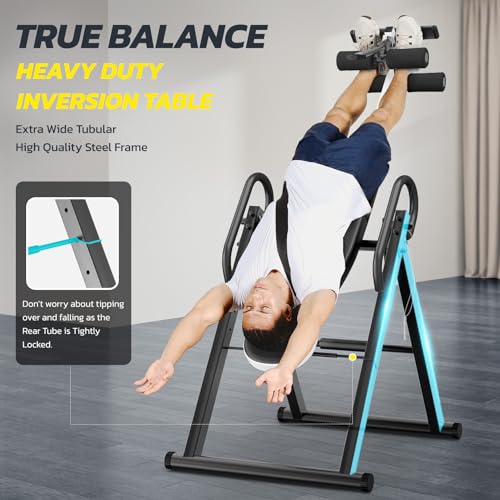 Heavy Duty Gravity Inversion Table 300 lbs Capacity with Adjustable Protective Belt O81005
