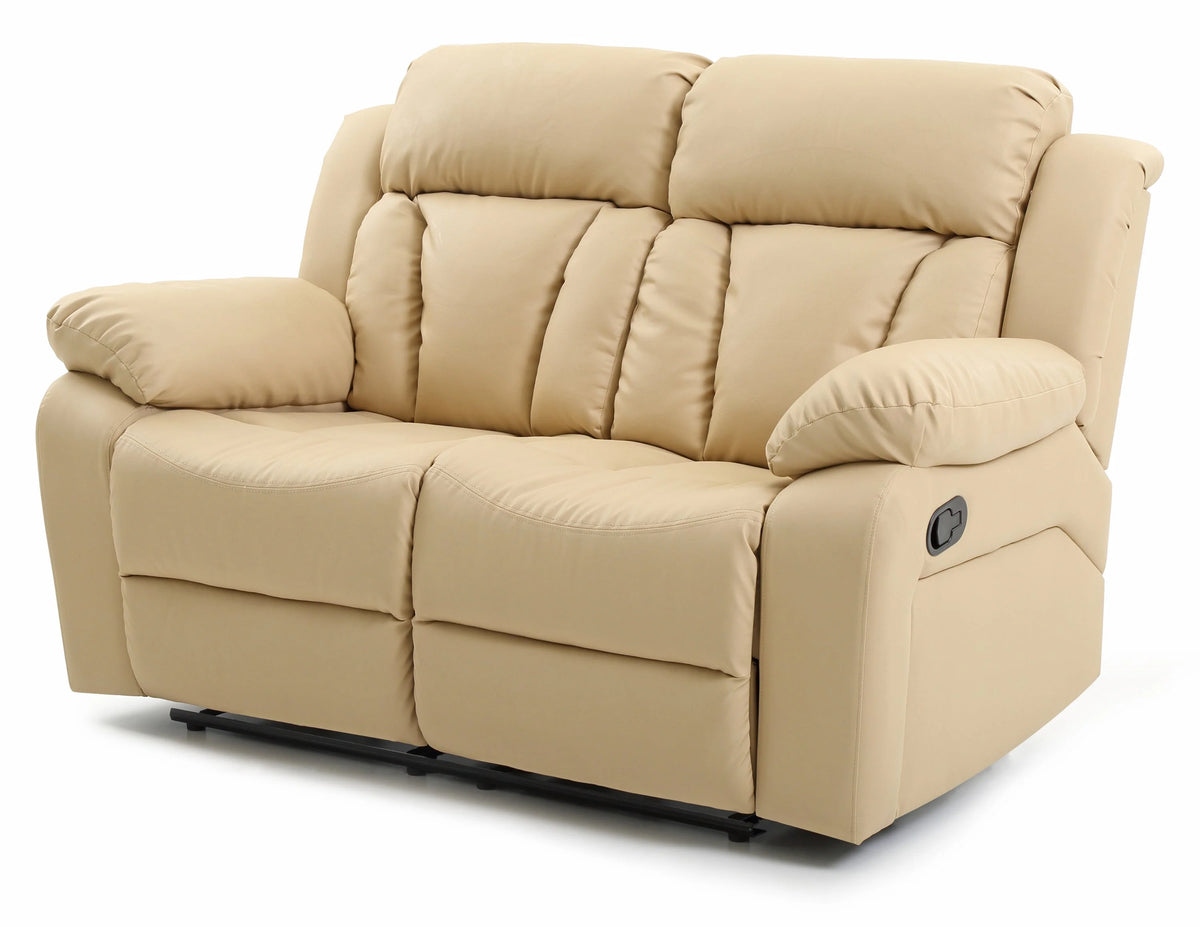 Beige Reclining Loveseat B6951