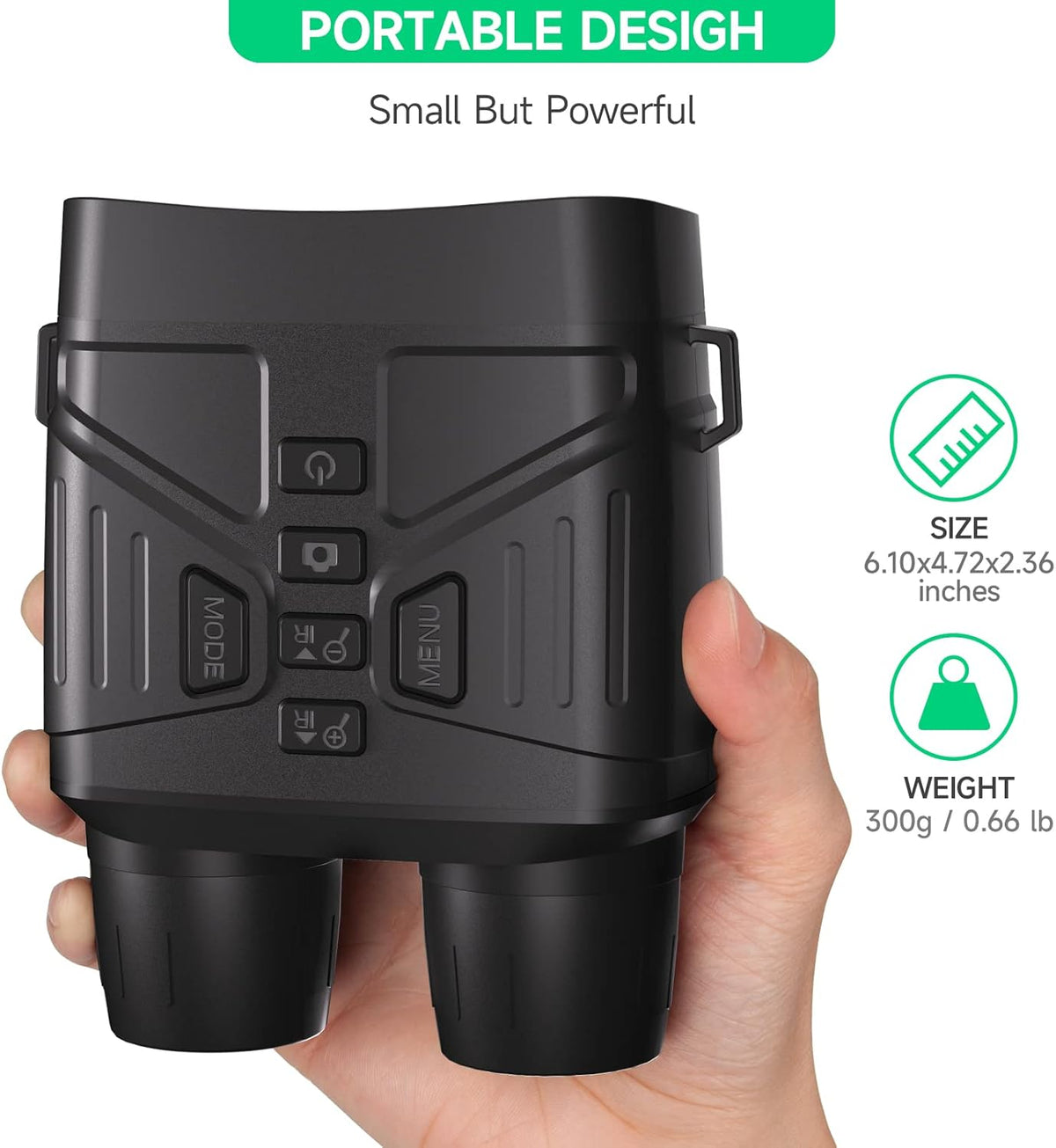 Night Vision Binoculars Goggles with 3'' Screen Rechargeable Lithium Battery F831