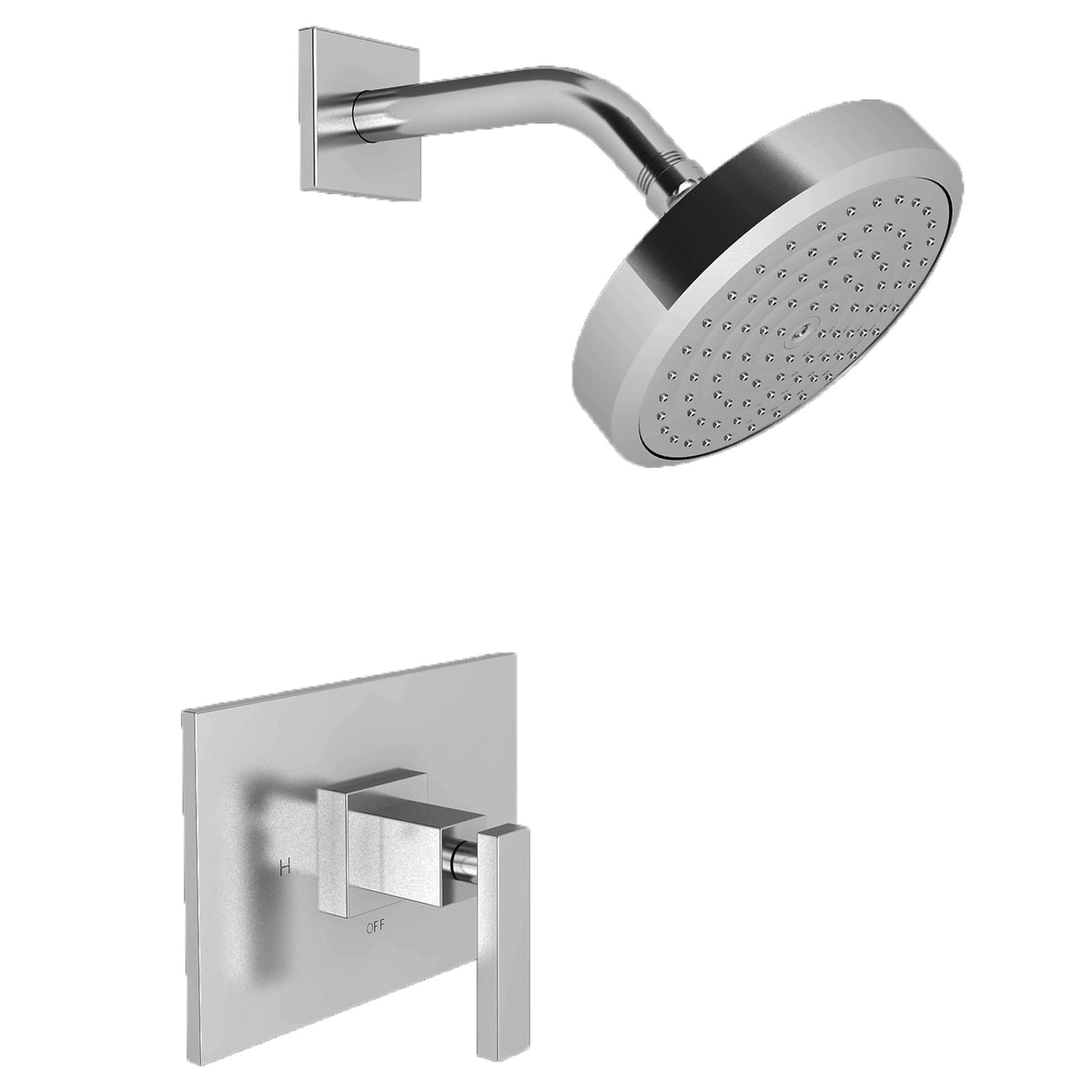 Gloss Black Balanced Pressure Shower Trim Set J46421