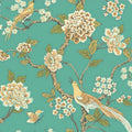 Chinoiserie Garden Wallpaper Gray/Red Y964187