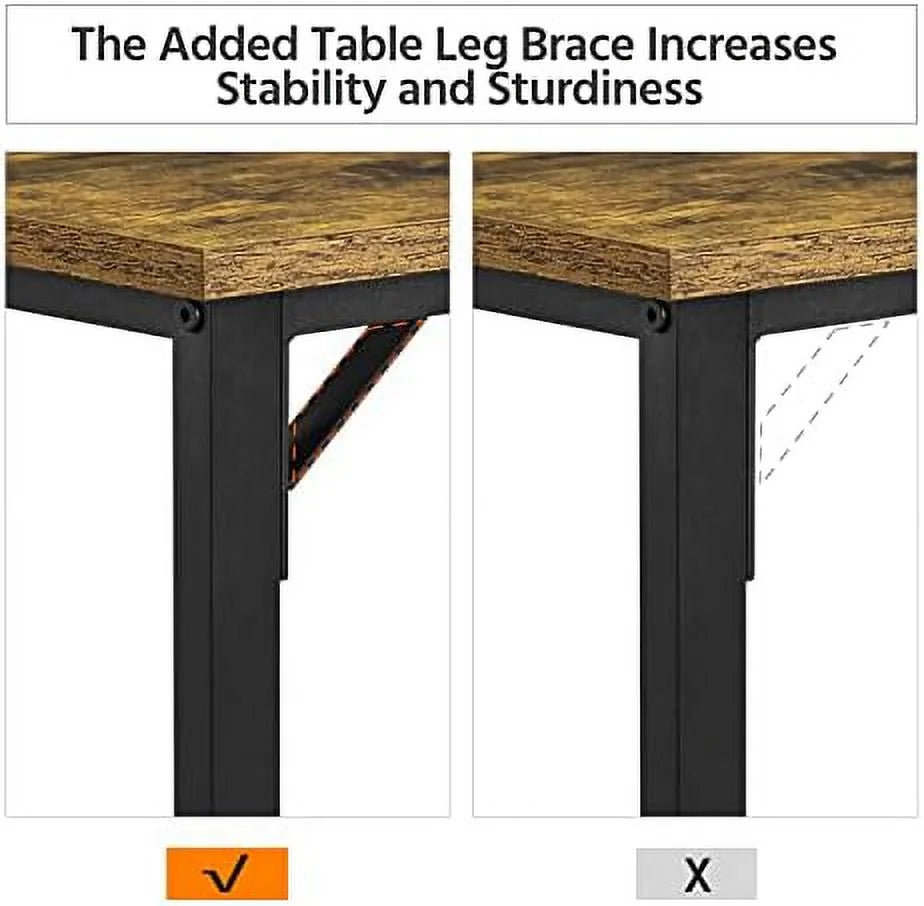 3 Piece Counter Height Dining Table with Stools Set of 2 R8864