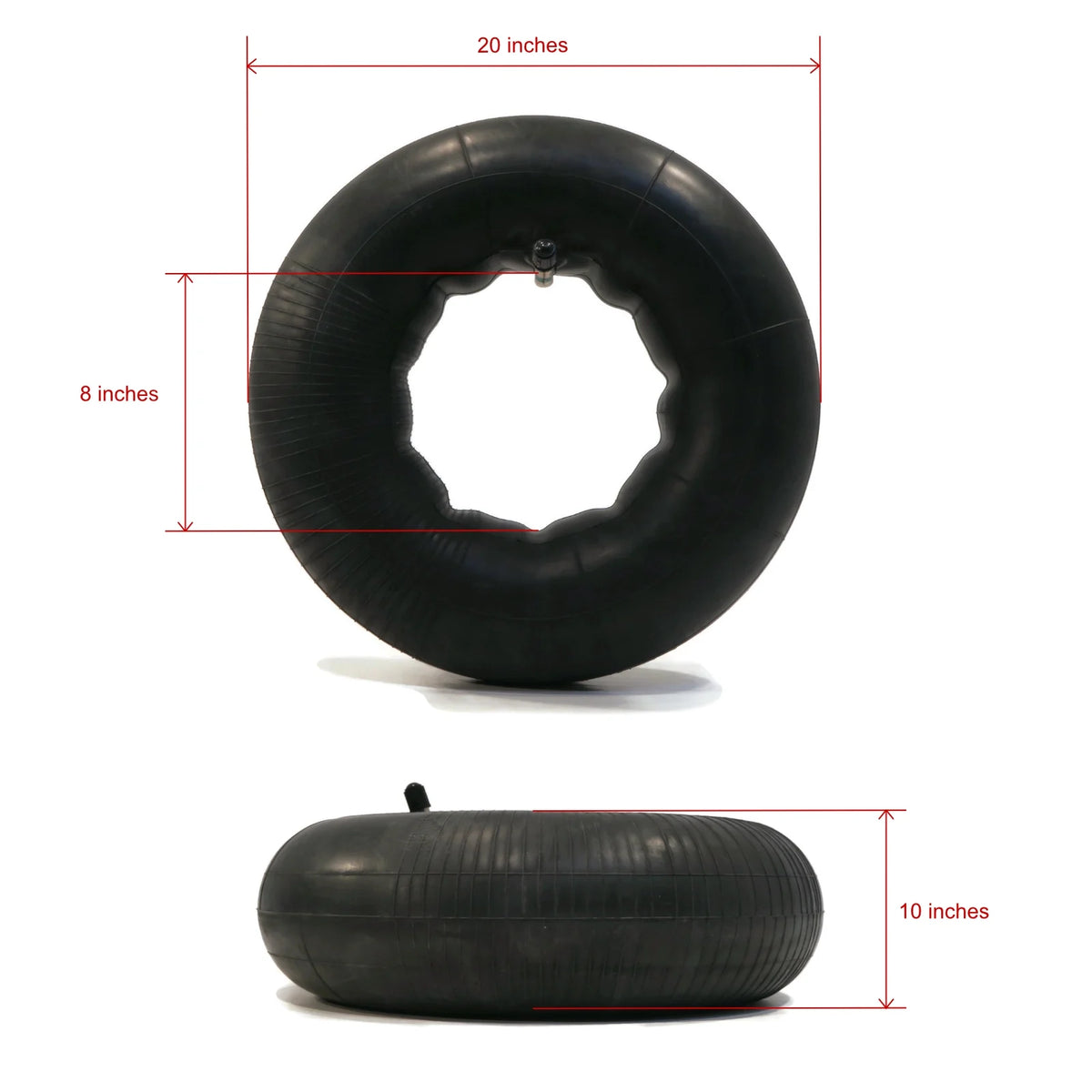 4 Tire Inner Tubes 22x12x8 22x9x8 TR13 Straight Valve C764805