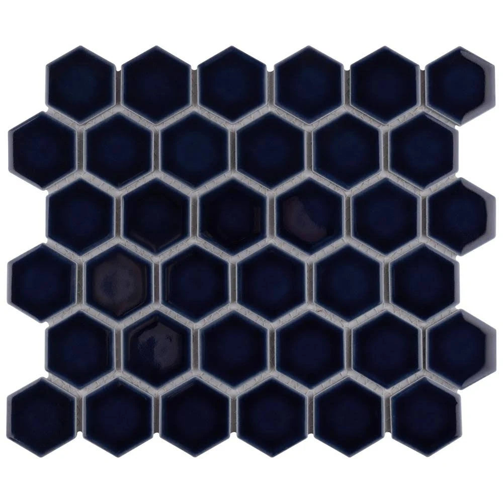 Smoky Blue Porcelain Floor and Wall Mosaic Tile Q4166