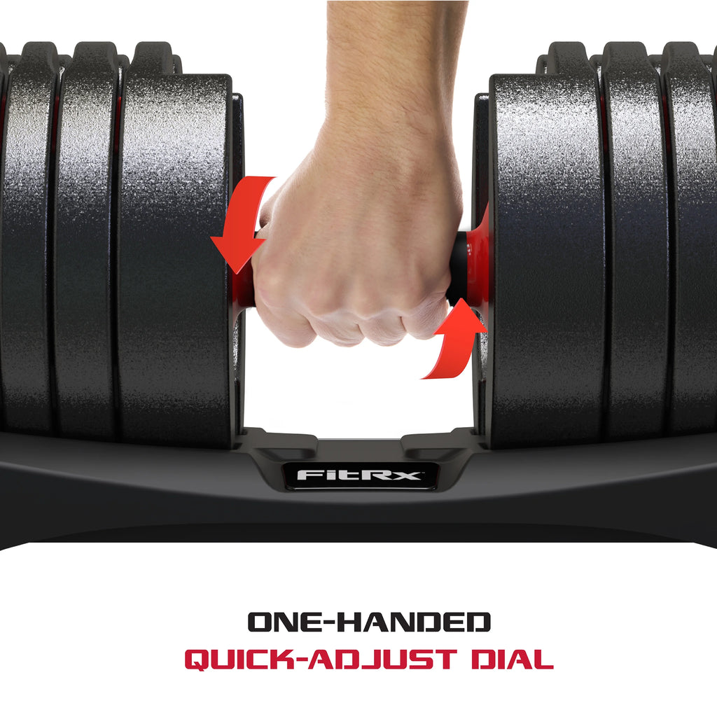 Adjustable Dumbbell 10-90 lbs Black I9784