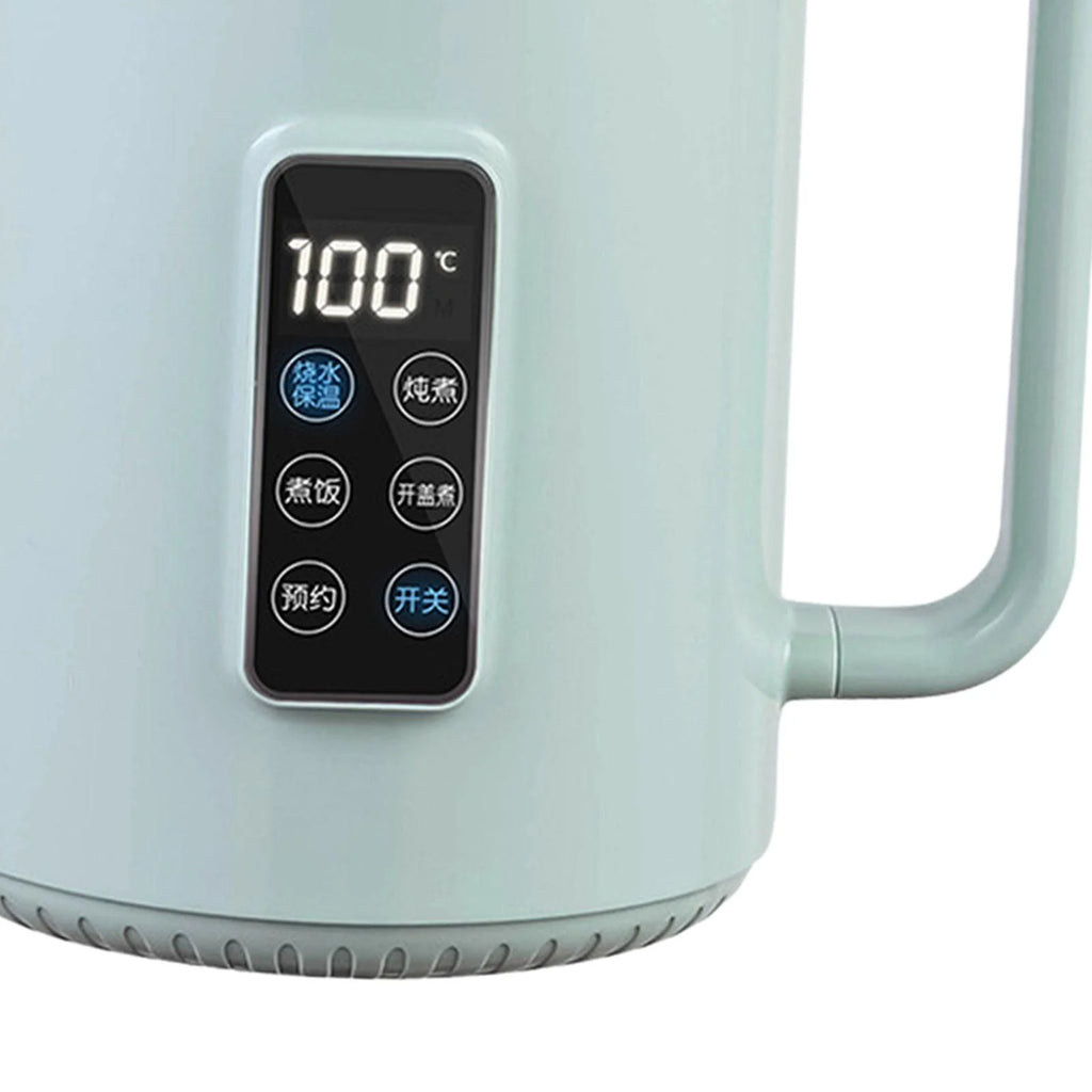 Green Electric Cooker Soup Steamer Slow Cooking Pot I62938