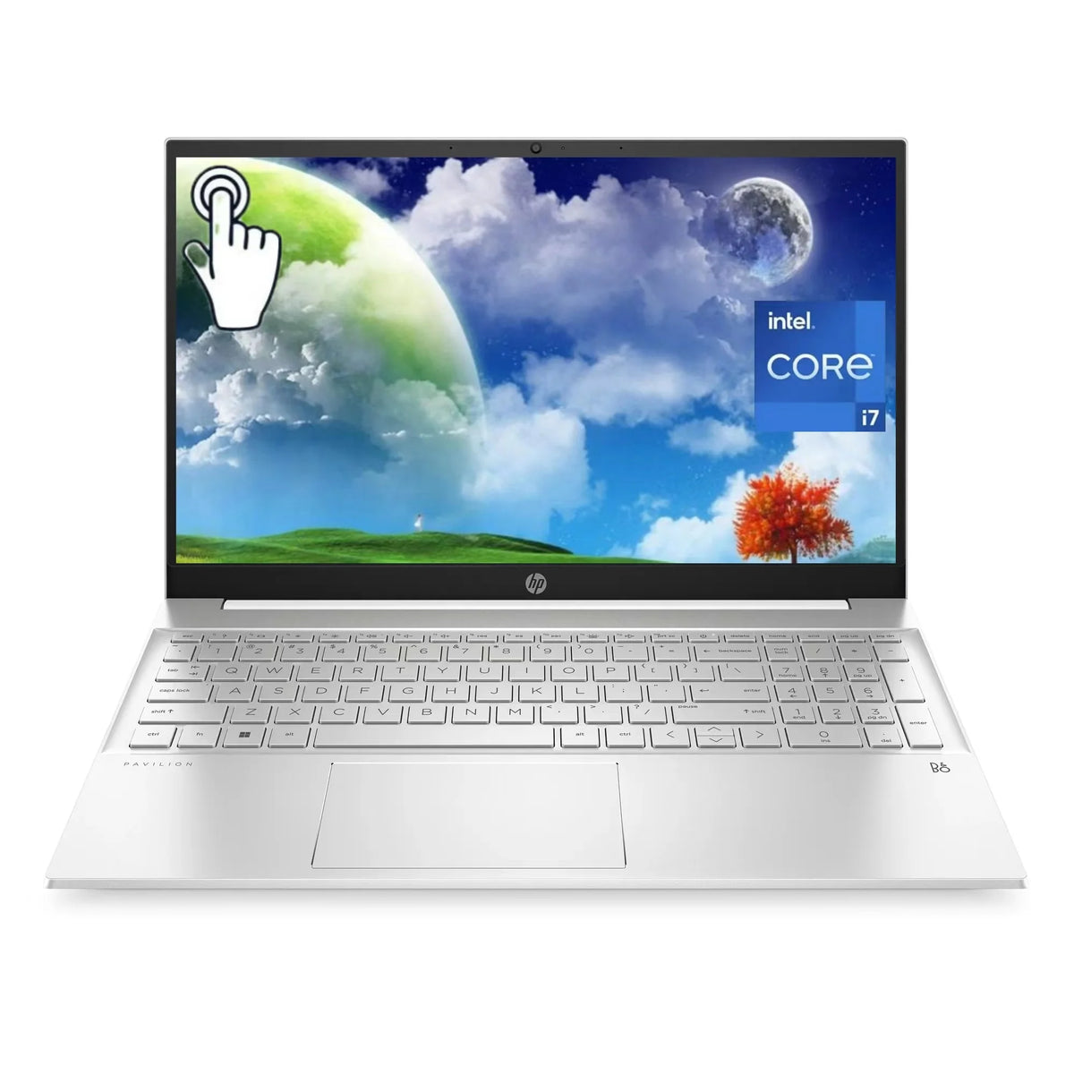 15.6" FHD Touchscreen Laptop, Intel Core i7, 16GB RAM, 1TB SSD, Windows 11 Pro White Y9328