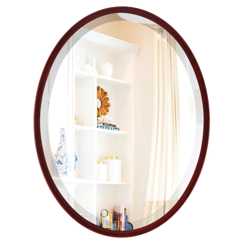 Black Cherry Oval Mirror S215