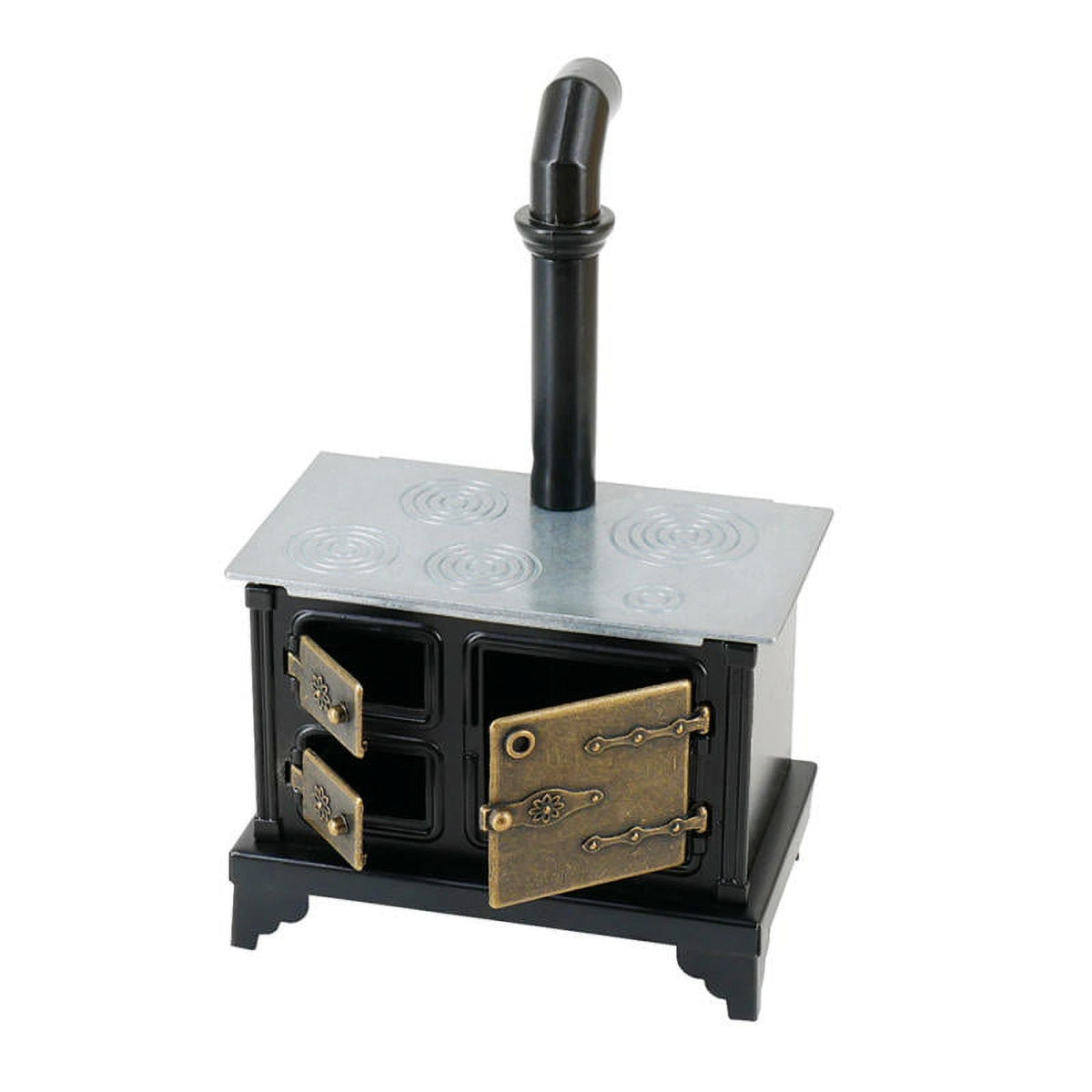 1/12 Doll House Metal Stove with Long Chimney R87786