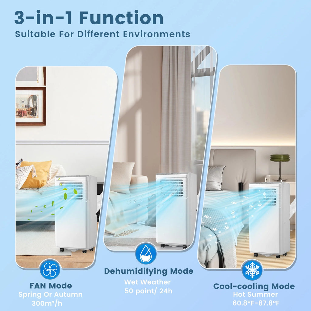 8000 BTU Portable Air Conditioner 3-in-1 H426971