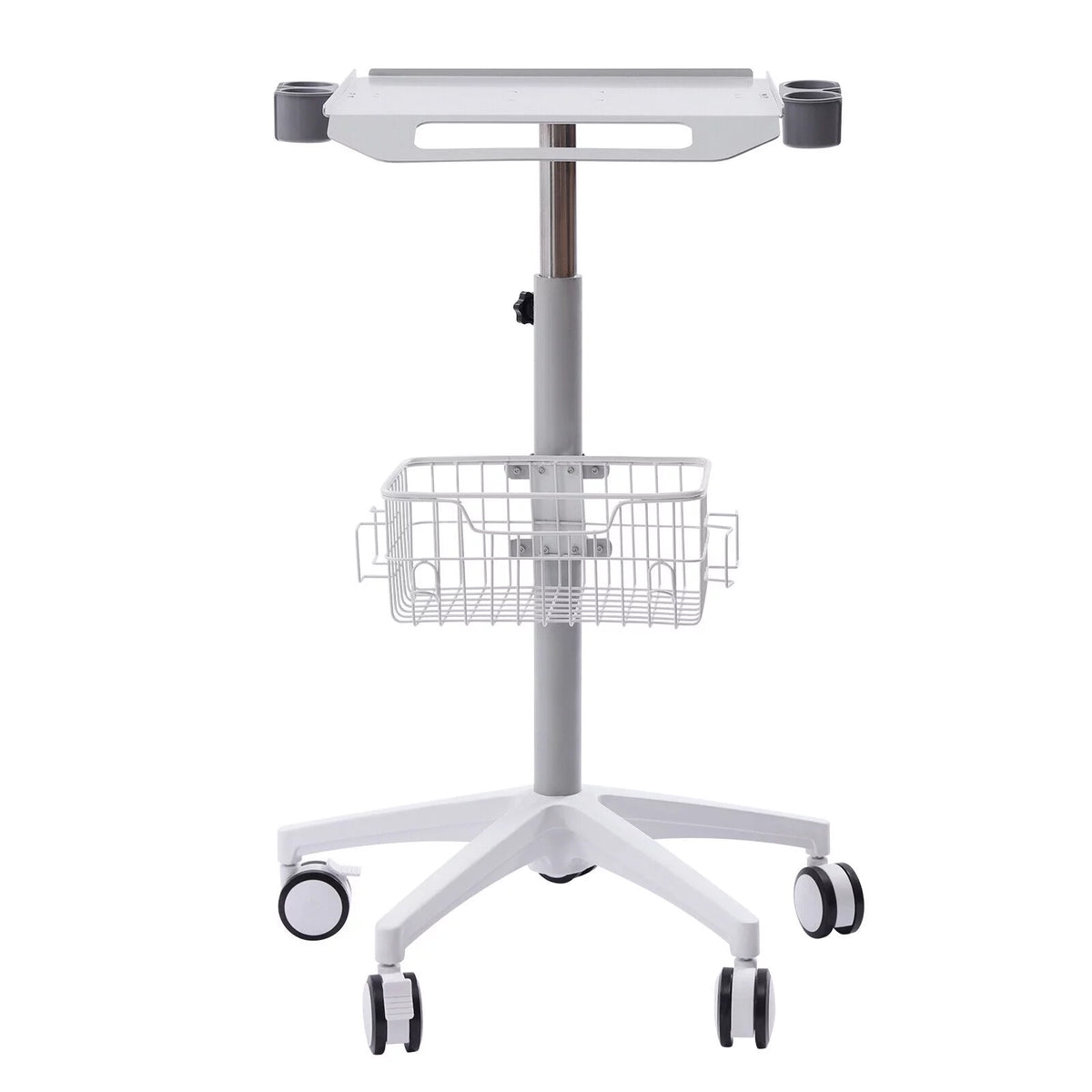 Medical Mobile Trolley Cart with Wheels & Basket Y537