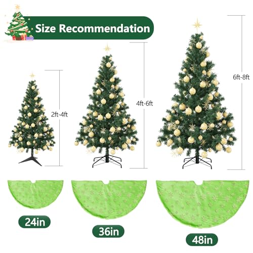 White 36 Inches Faux Fur Christmas Tree Skirt Z95440