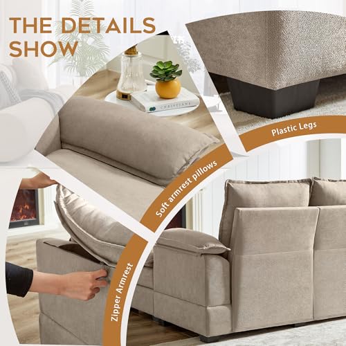 Green Convertible Sectional Sofa V2029