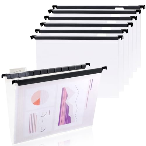 Clear Plastic Hanging File Folders (20, Transparent) G716941