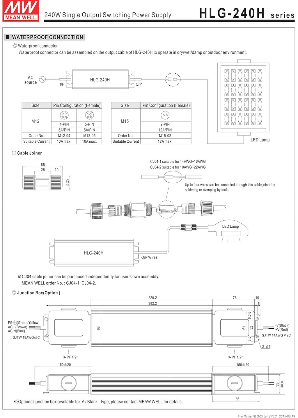 54V 4450mA 240W LED Driver Switching Power Supply S841083