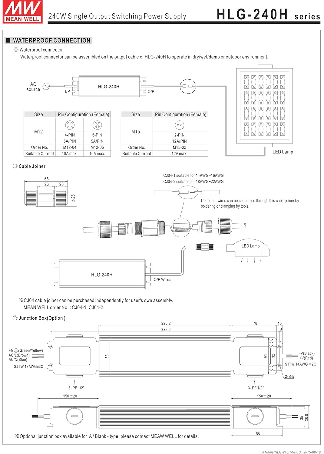 54V 4450mA 240W LED Driver Switching Power Supply S841083