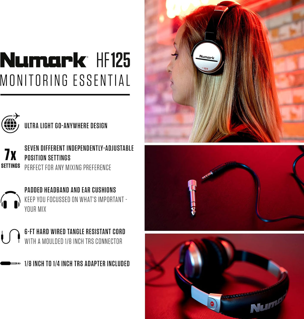 DJ Controller, DJ Headphones, DJ Monitor Speakers with Party Lights M213