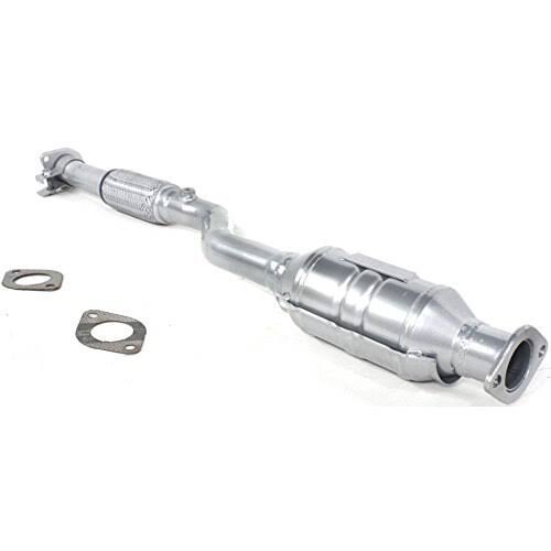 Silver Powder-Coated Catalytic Converter with Heat Shield O19220