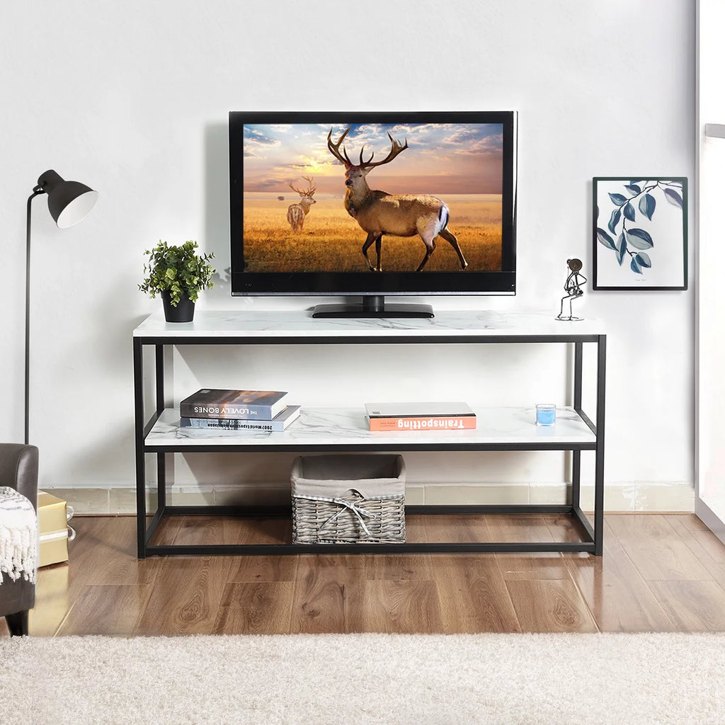 TV Stand up to 50 Marble White D109389