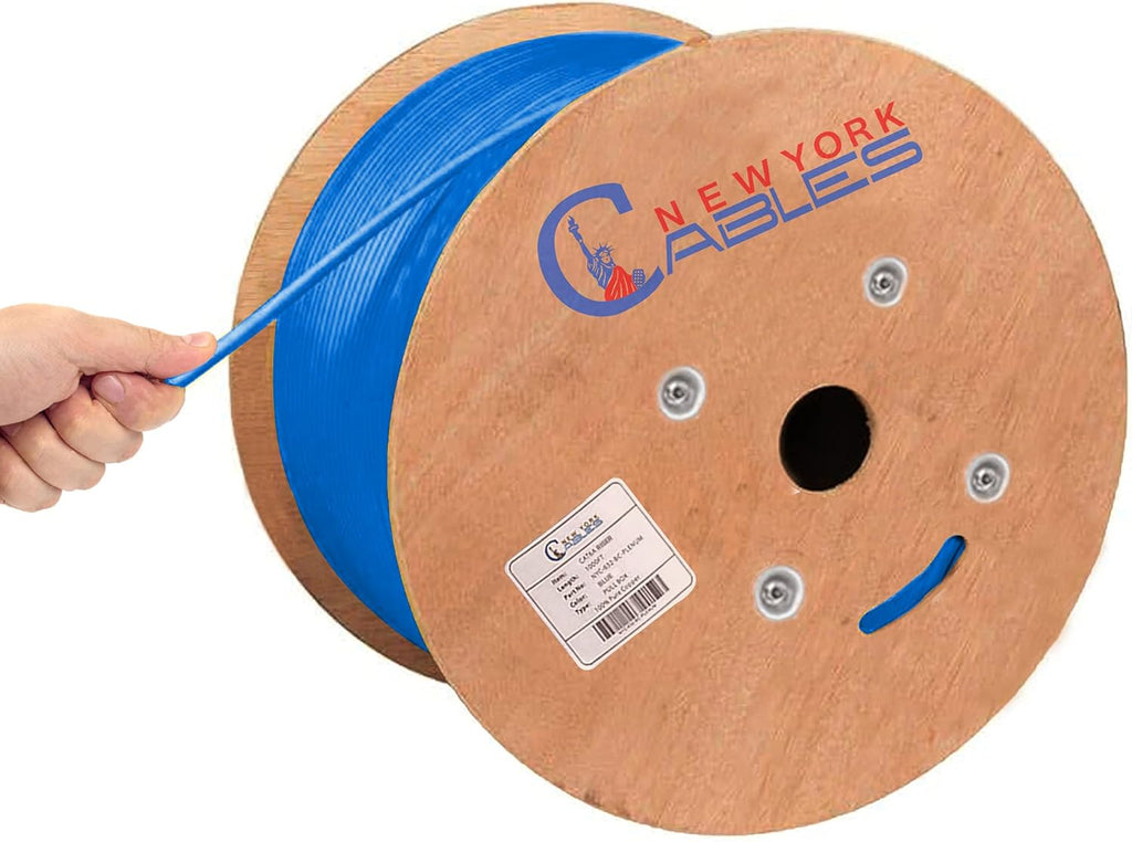 Cat6a Plenum Bulk Ethernet Cable 1000ft Red H985048