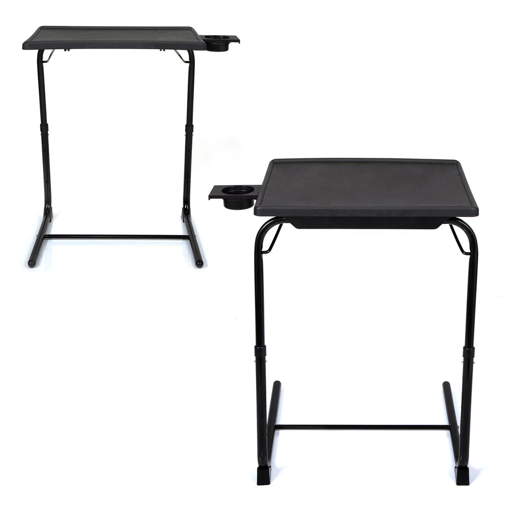 Black Adjustable Height & Angle Desk Set of 2 D3382