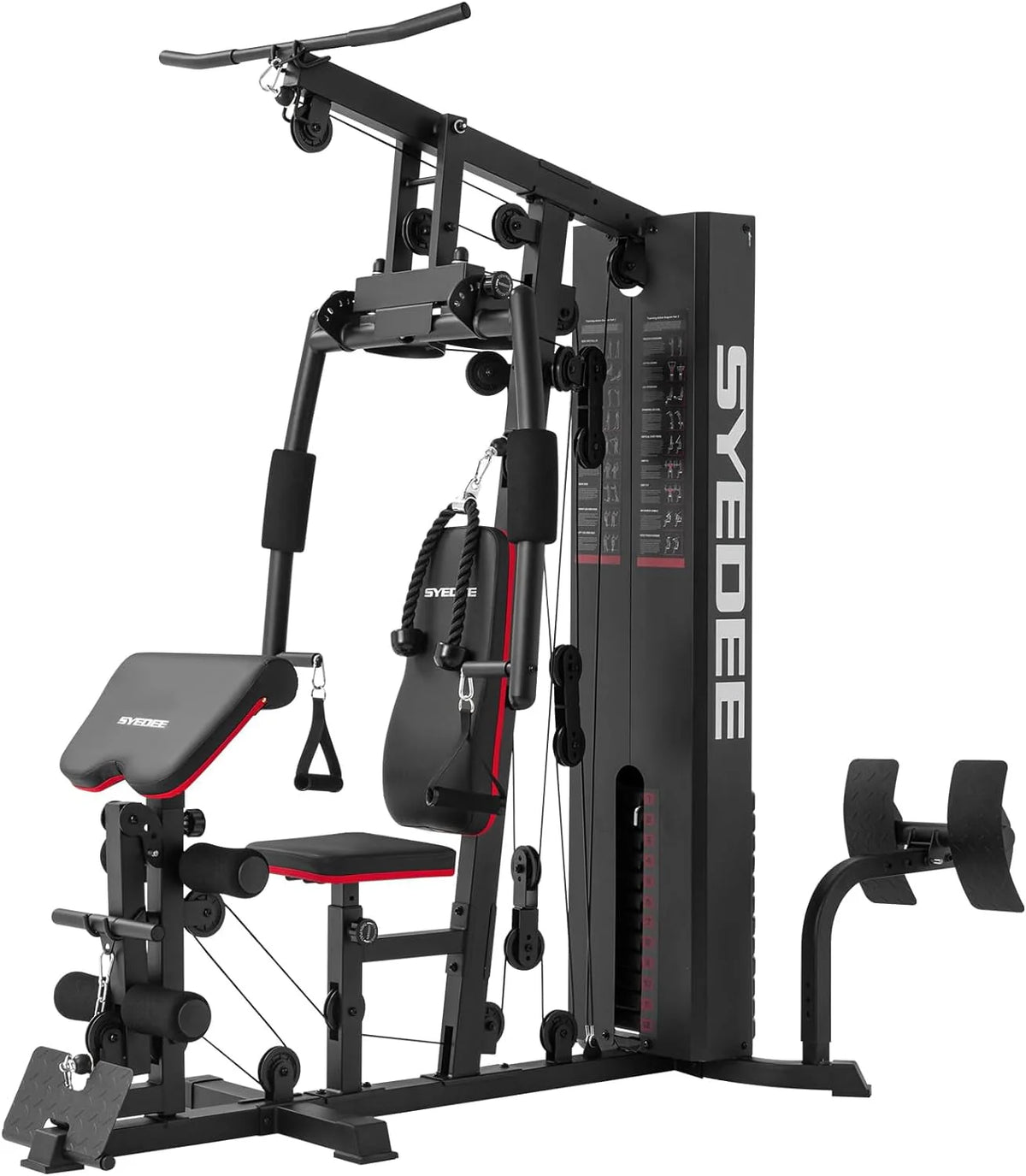 Home Gym Station with 150LBS Weight Stack W934