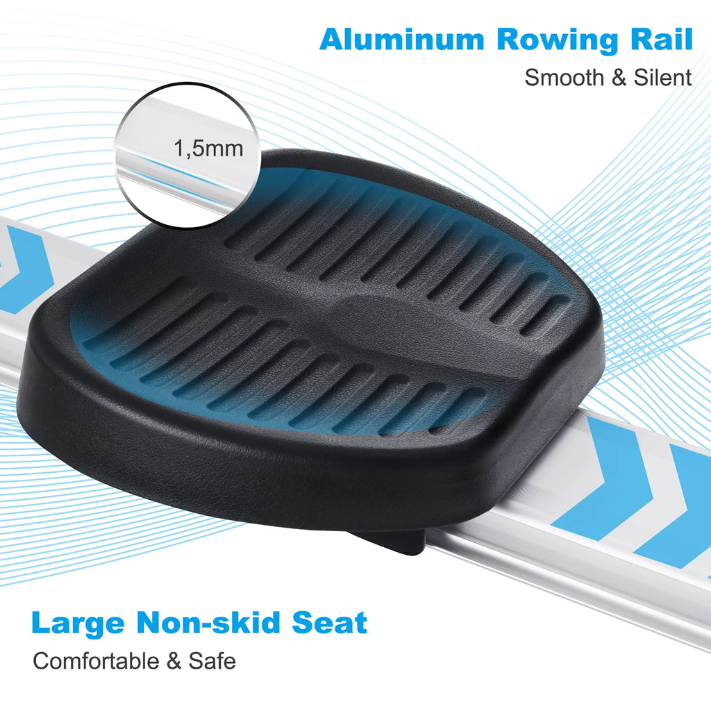 Magnetic Rowing Machine with LCD Display and Adjustable Resistance N244