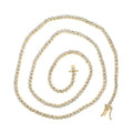 10K Yellow Gold Diamond Tennis Chain Necklace R4018