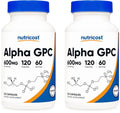 Alpha GPC 600mg 120 Vegetarian Capsules Non-GMO Gluten Free V694