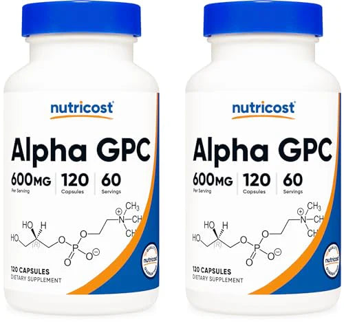 Alpha GPC 600mg 120 Vegetarian Capsules Non-GMO Gluten Free V694