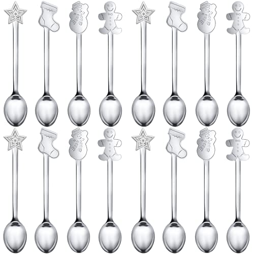 16 Pieces Stainless Steel Stirring Spoon O6948