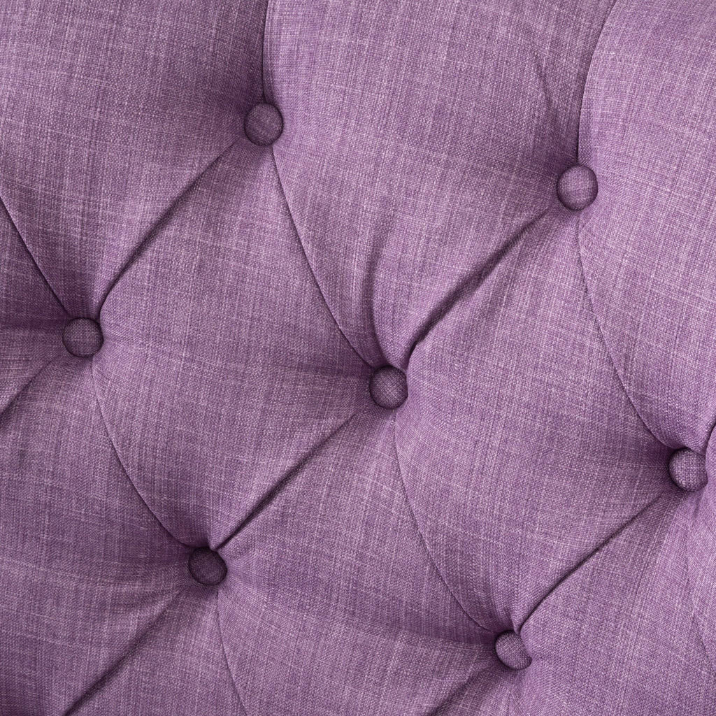 Grey Tufted Fabric Club Chair J581445