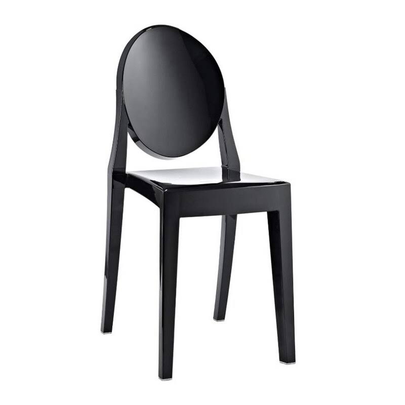Polycarbonate Armless Chair Set of 2 E8894