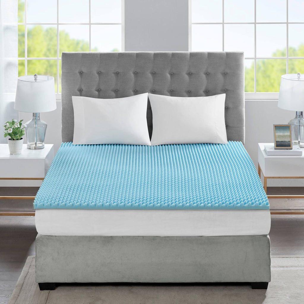 Blue California King Gel Memory Foam Topper I657