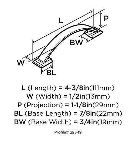 Satin Nickel Cabinet Pull - 10 Pack D52217