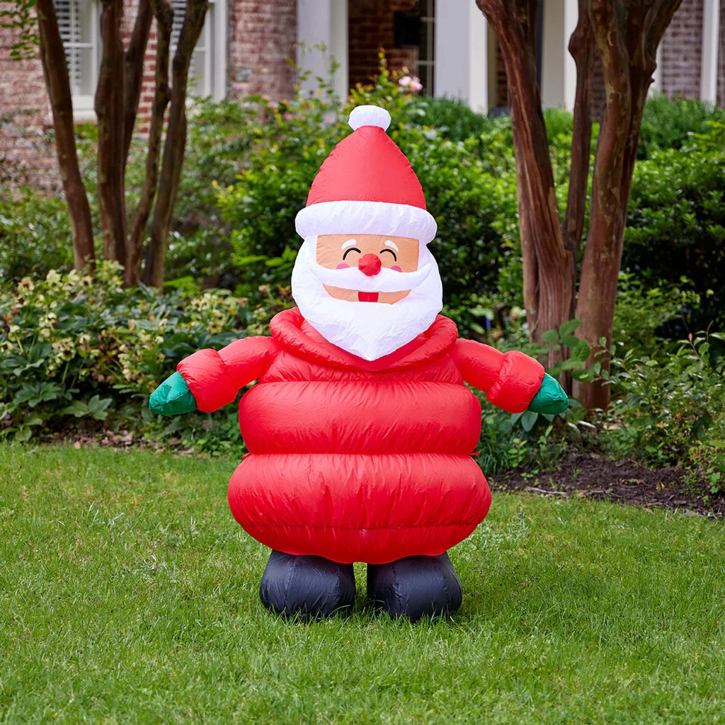 Lighted Christmas Inflatable Santa P44558