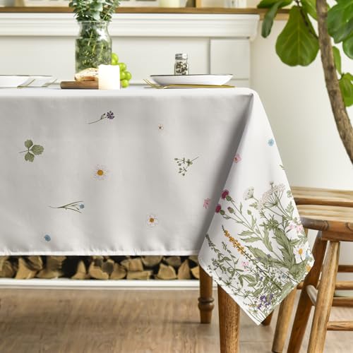 60x84 Inch Rectangular Floral Tablecloth Z702