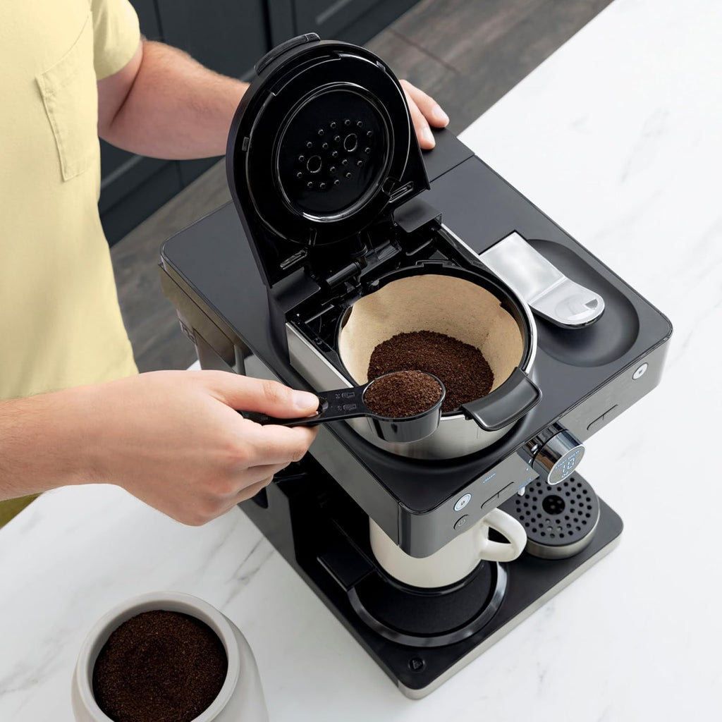 Espresso & Coffee Barista System, Single-Serve Coffee & Nespresso Capsule Compatible, 12-Cup Carafe, Built-in Frother H5677