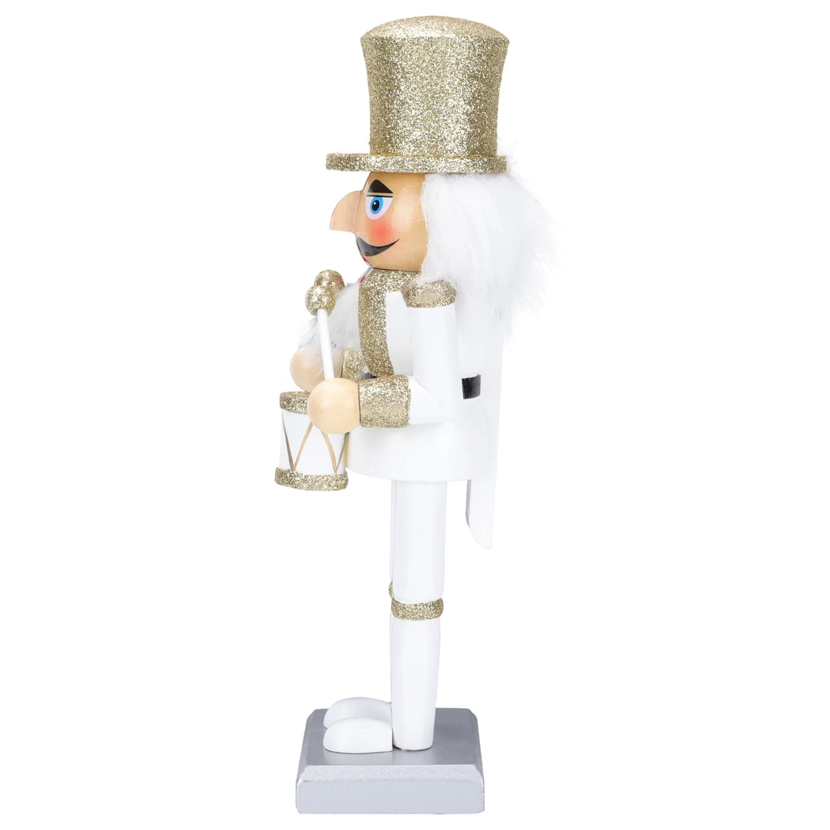 White Wooden Nutcracker Soldier Doll Christmas Decor H8242