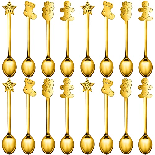 16 Pieces Stainless Steel Stirring Spoon O6948