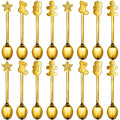 16 Pieces Stainless Steel Stirring Spoon O6948