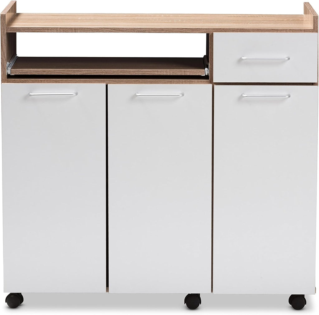 White/Oak Brown Kitchen Cabinet S671