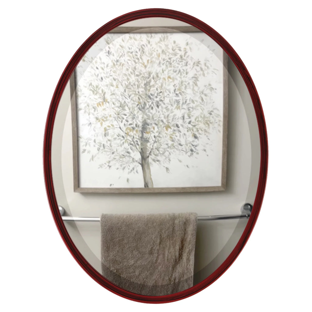 Black Cherry Oval Mirror S215