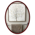 Black Cherry Oval Mirror S215