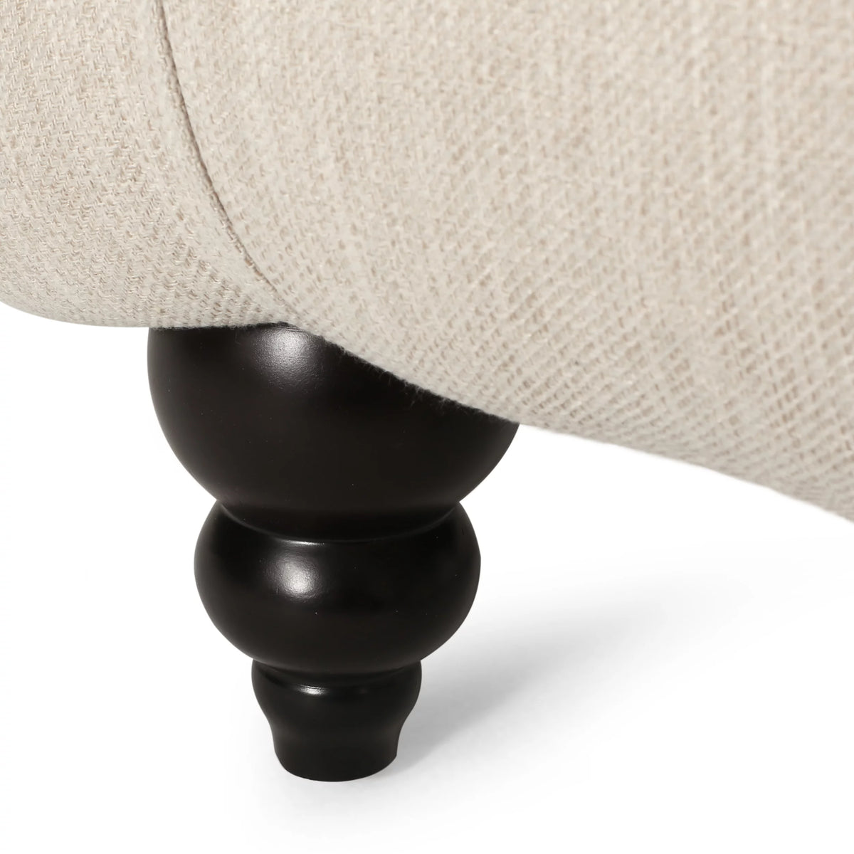 Beige Button Tufted Chaise Lounge Q126143