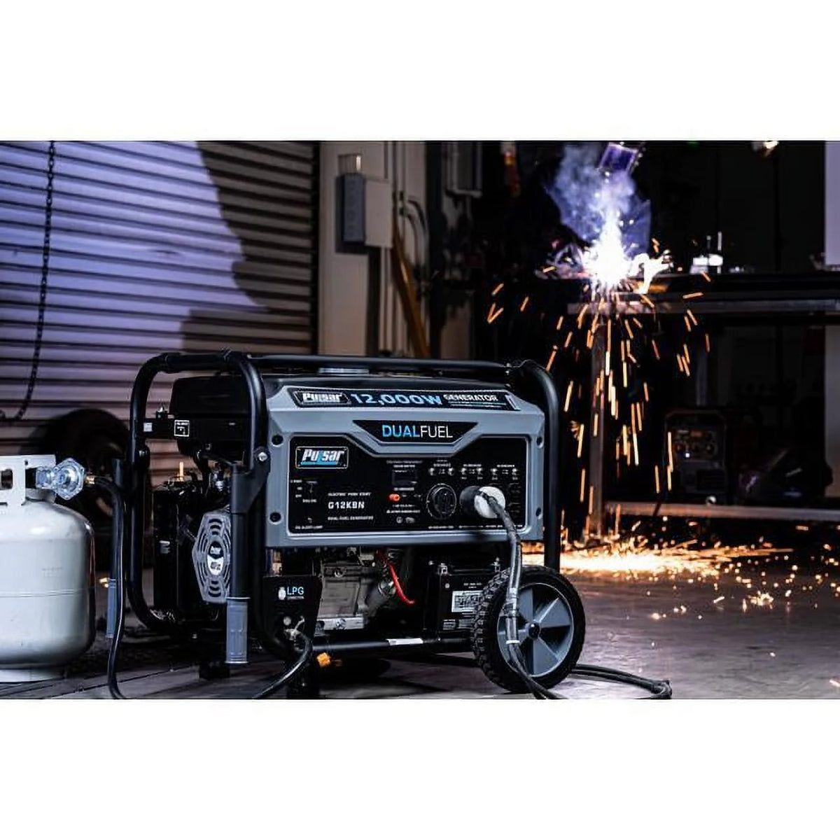 12,000W Dual Fuel Portable Generator with Electric Start L16161