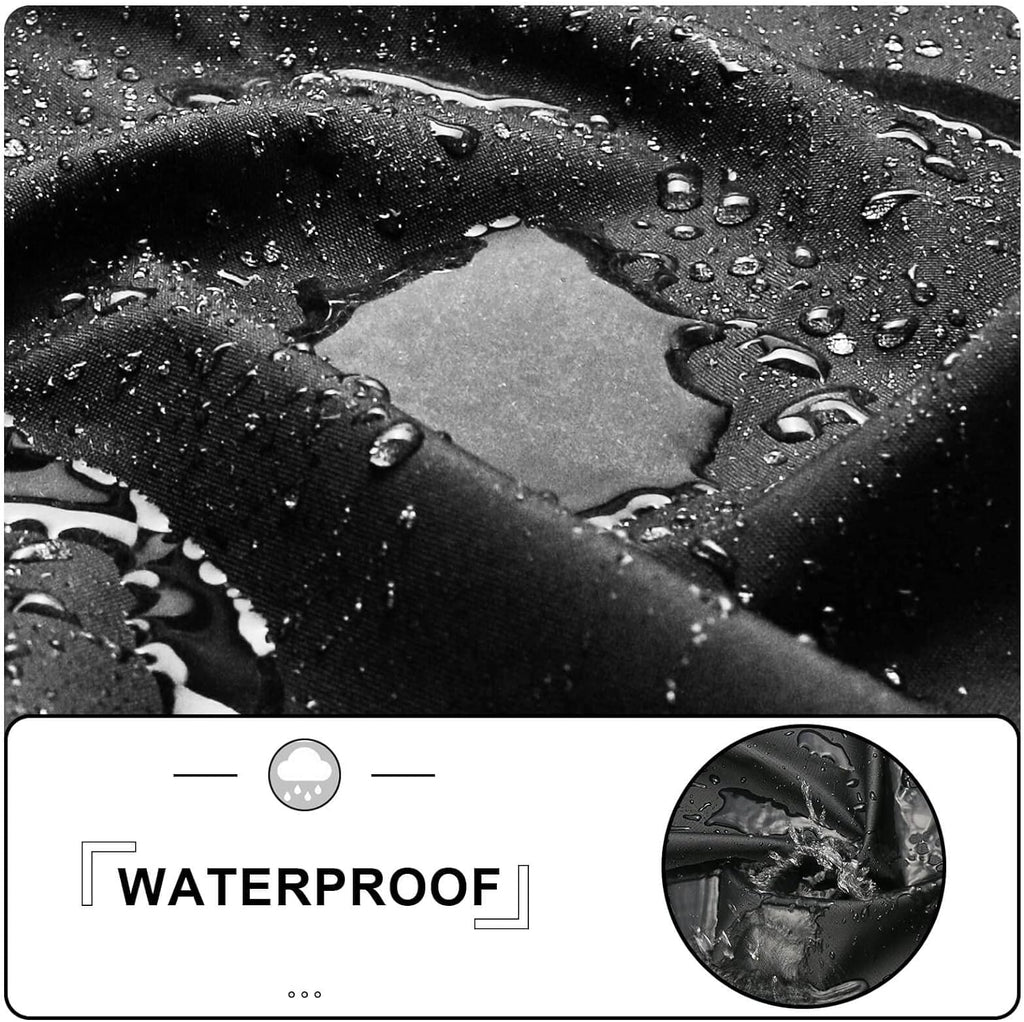 Black 600D Waterproof Griddle Cover with Support Pole J82211