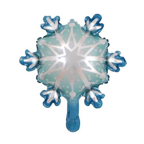Blue Snowflake Balloon Garland Arch Kit with Silver Blue White Latex Balloons U409