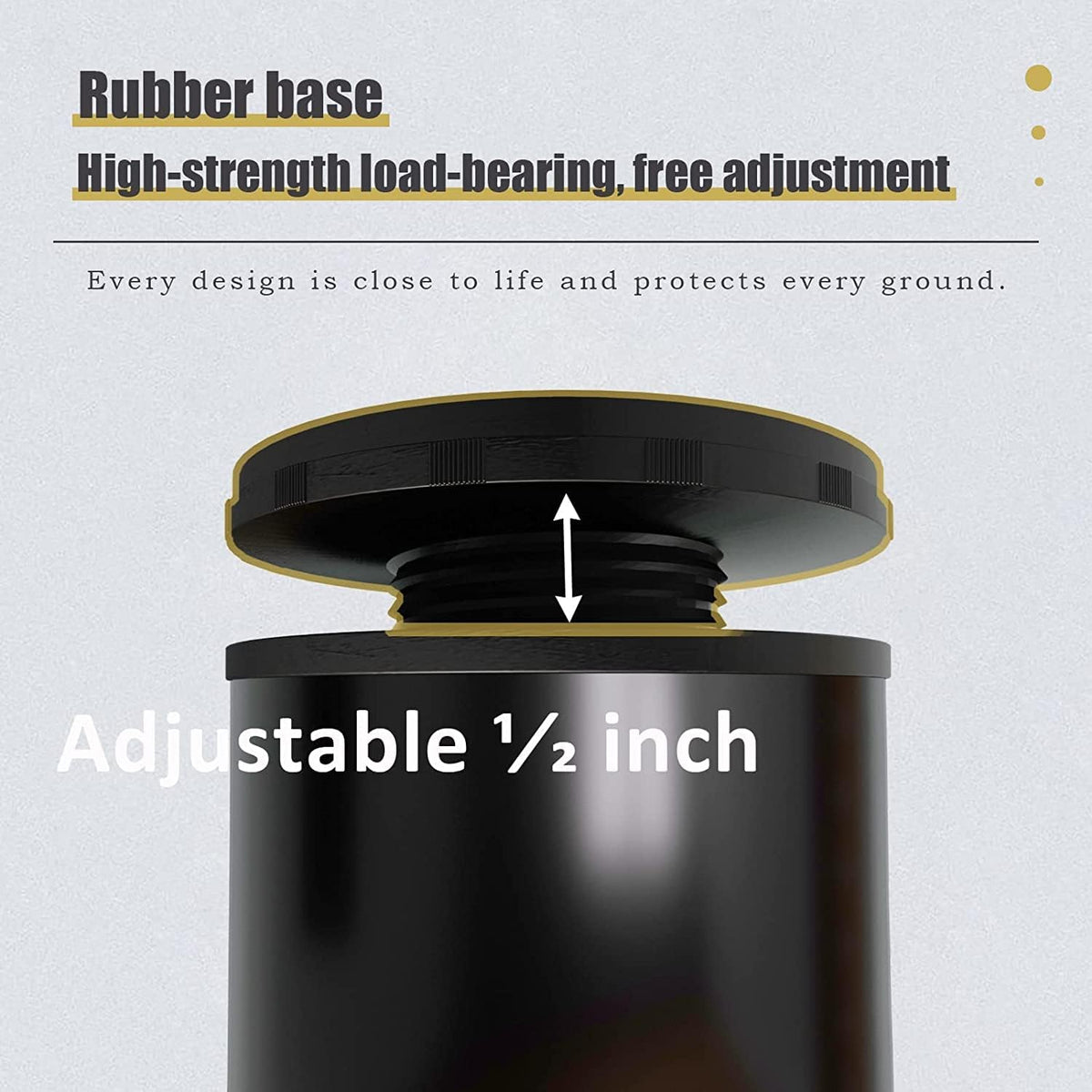 10 Inch Adjustable Furniture Legs Set of 4 R5902