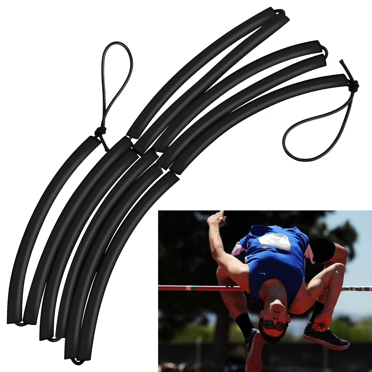 High Jump Bungee Elastic Crossbar Training Equipment M792